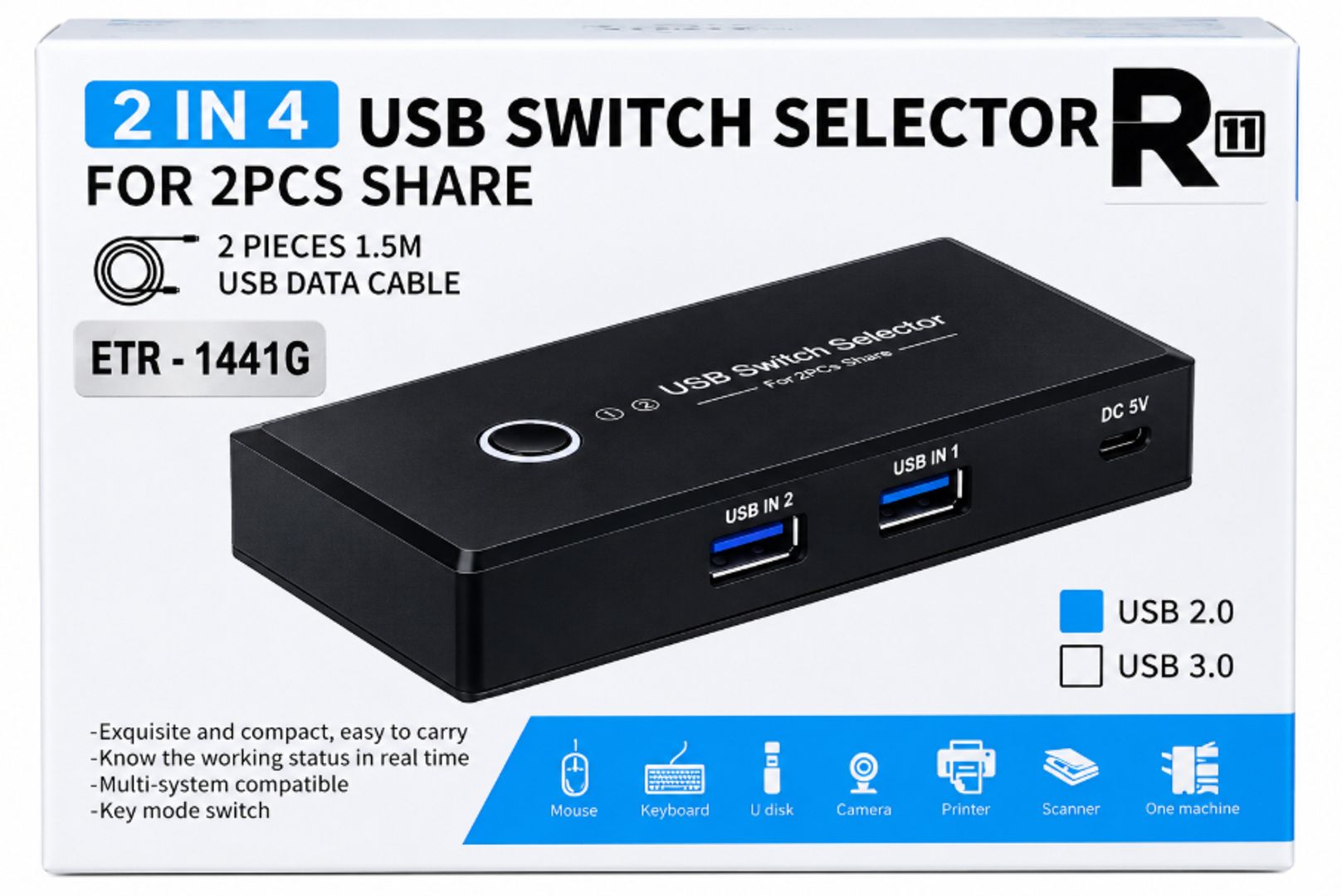 Selector USB en 4