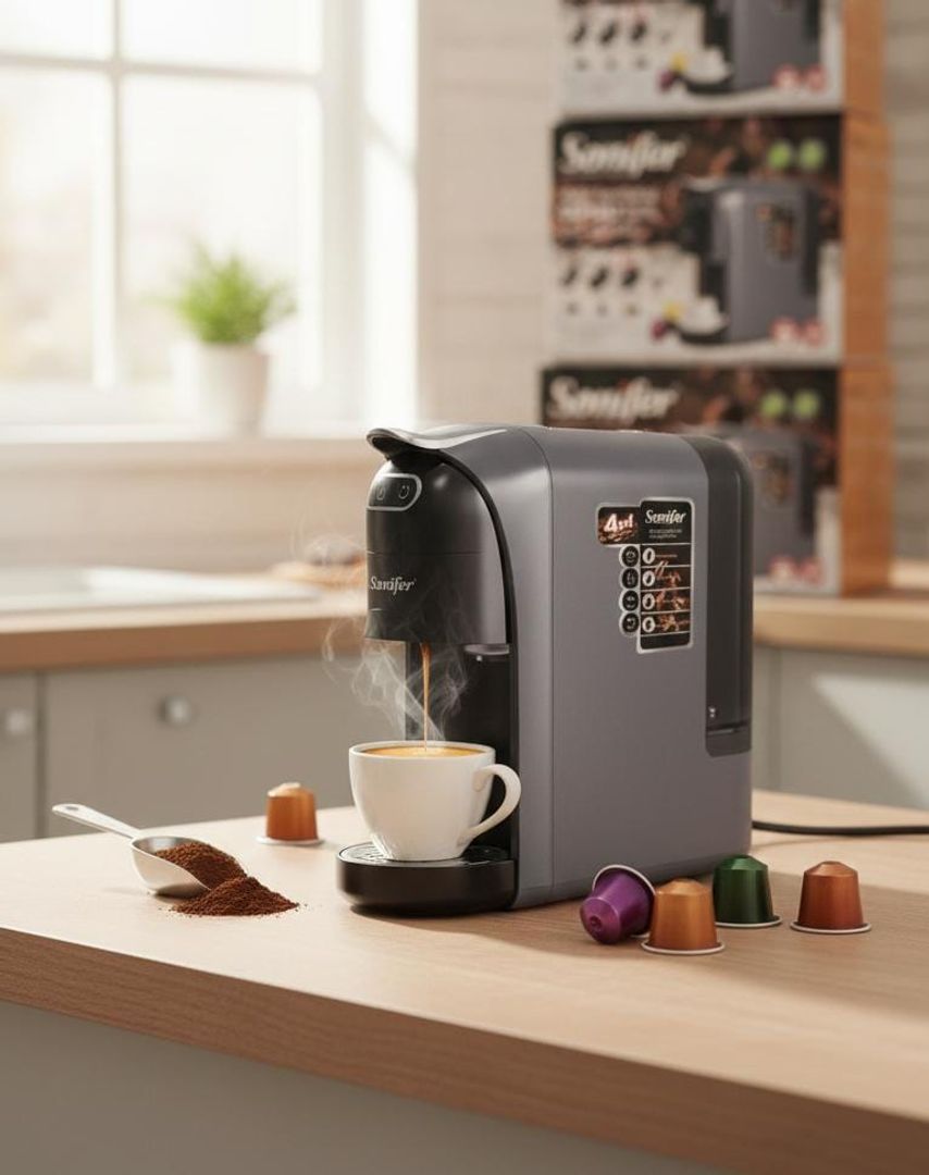 CAFETERA DE CÁPSULAS 4 EN 1 SONIFER