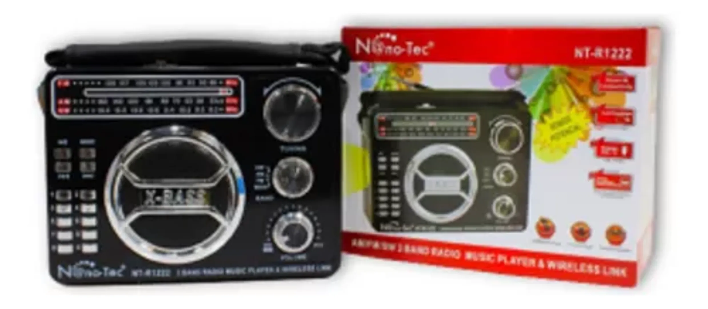 Radio Parlante Nano Tec Nt R1222 Negro