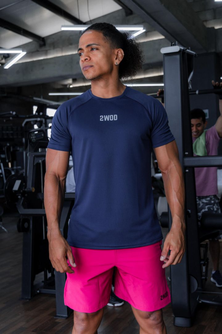 CAMISETA SLIM FIT AZUL NAVY