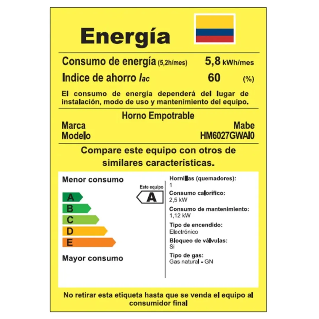 HORNO MABE EE TIMER GRILL LUZ