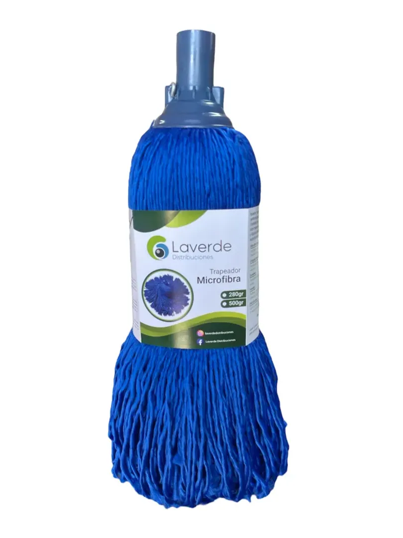 TRAPERO MICROFIBRA AZUL 280 GR SIN PALO