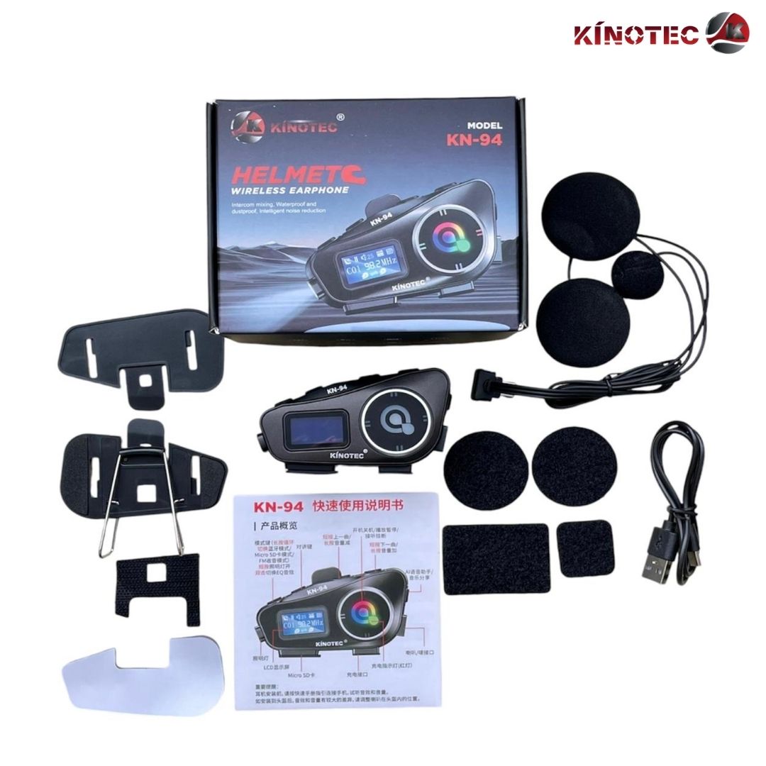 Intercomunicador de Moto Kinotec KN-94