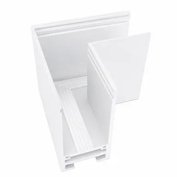 Imagen del producto UNION EN L CHASIS BLANCO PARA RIEL MAGNETICO