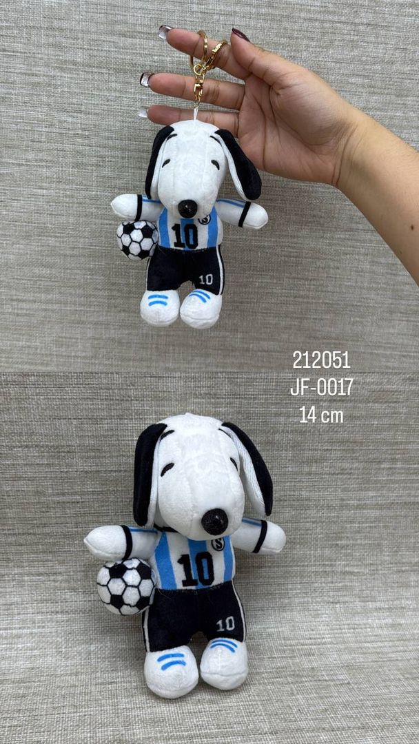 LLAVERO DE SNOOPY DEPORTIVO 14 CM