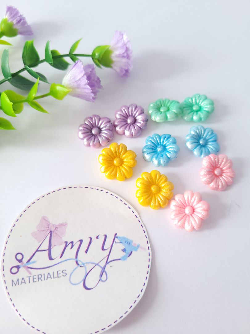 10 Flores Metalizada 