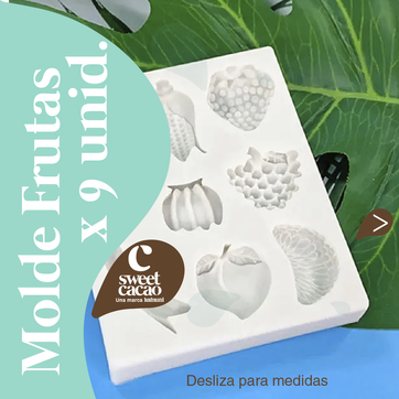 Molde Silicona Frutas x9 Und. - imagen 1