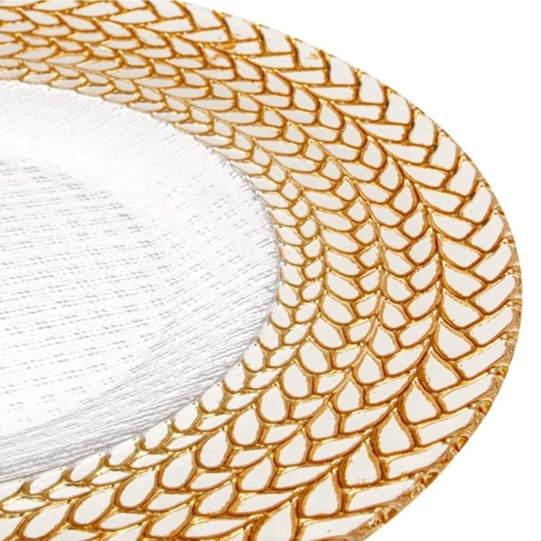 PLATO BASE BORDE DORADO 