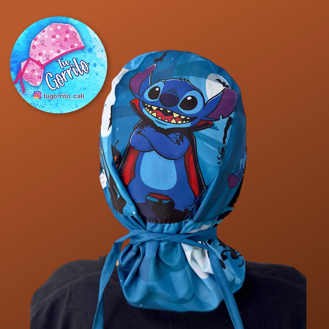 Stitch Halloween noche azul 