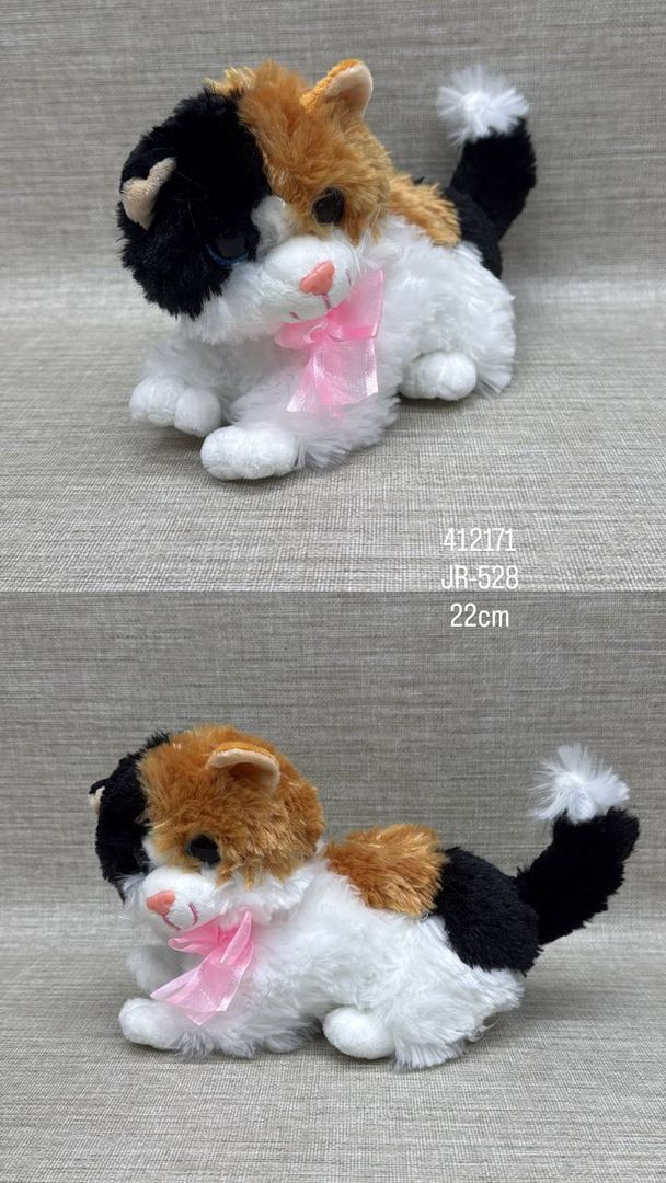 GATO CON MOÑO 22 CM