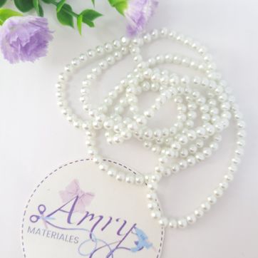 Imagen del producto Collas Perlas Blancas 3mm