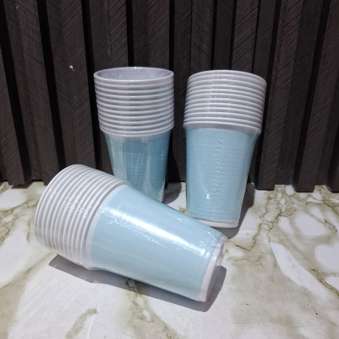 VASO X12 UND AZUL PASTEL
