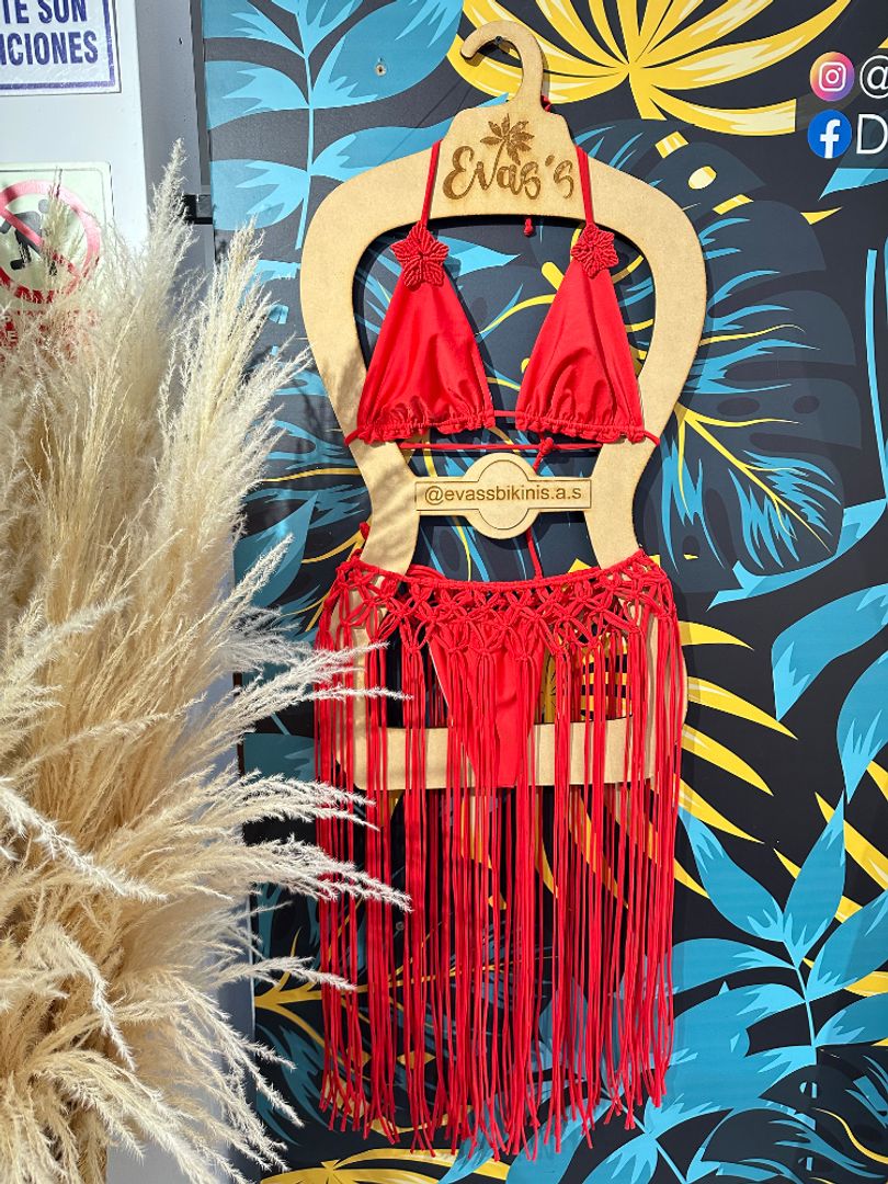 Set Kiara + falda macramé 