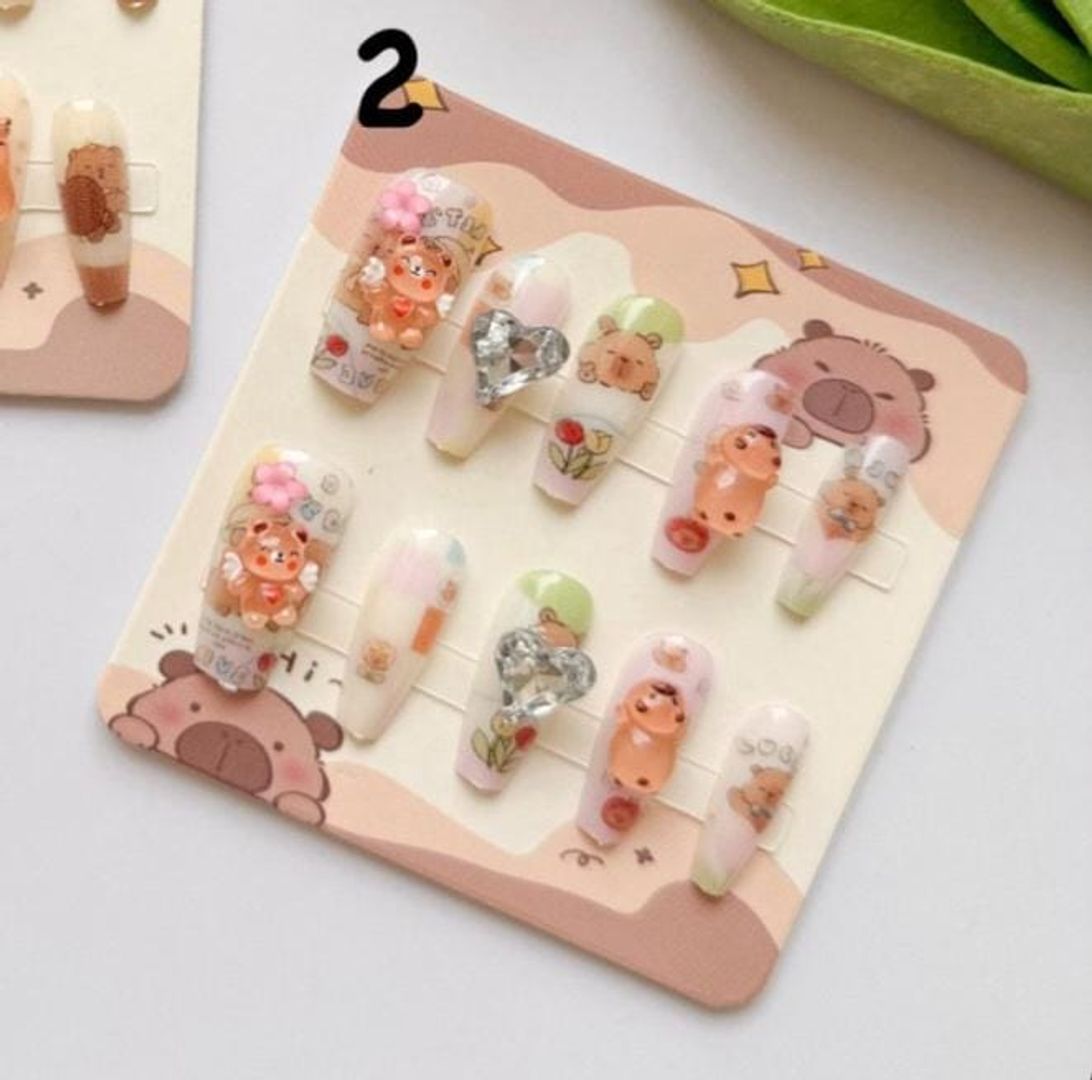 UÑAS POSTIZAS CAPIBARA