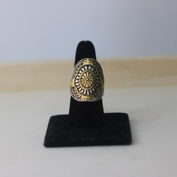 ANILLO MANDALA ORIPLATA - imagen 1