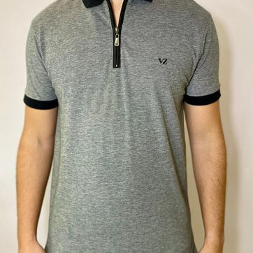 POLO CON CIERRE VELEZ - NEGRO - imagen 1