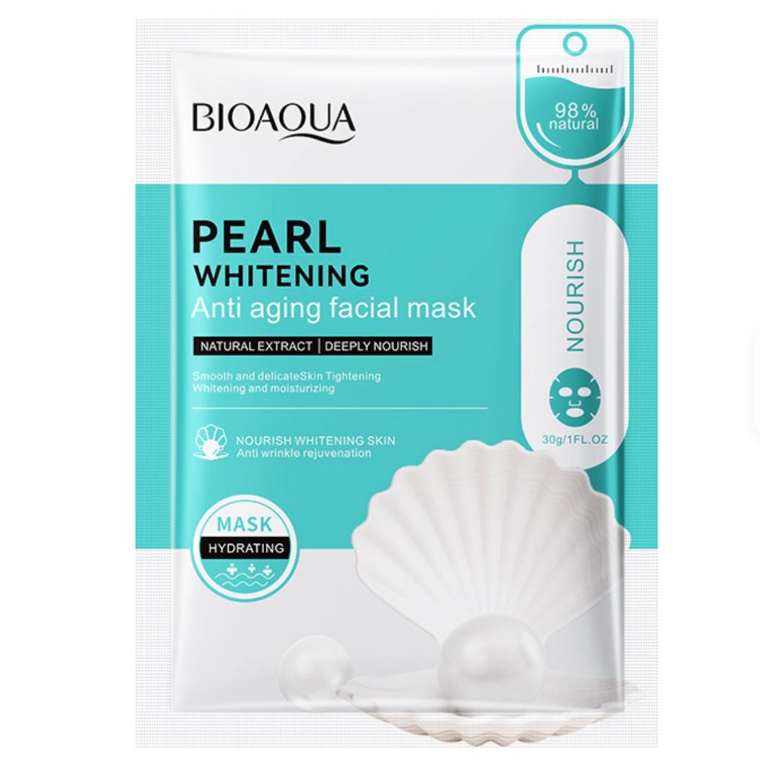 MASCARILLA FACIAL EN VELO BLANQUEADORA BIOAQUA