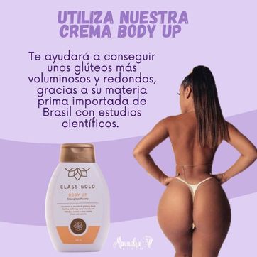 Imagen del producto Crema voluminizante Bodyup aumenta glúteos, bustos y piernas classgold 