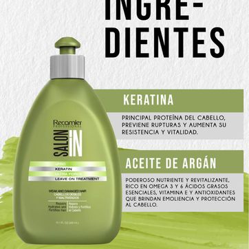 Imagen del producto Tratamiento sin enjuague Keratin Ultra Force Salon In 300 g