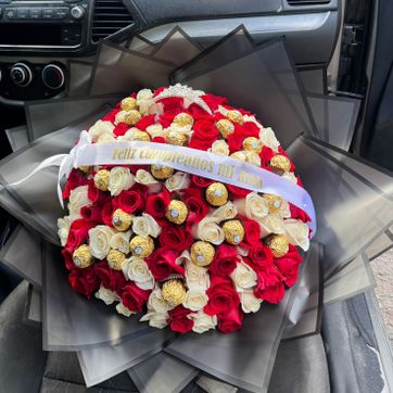 Imagen del producto X100 rosas y chocolates