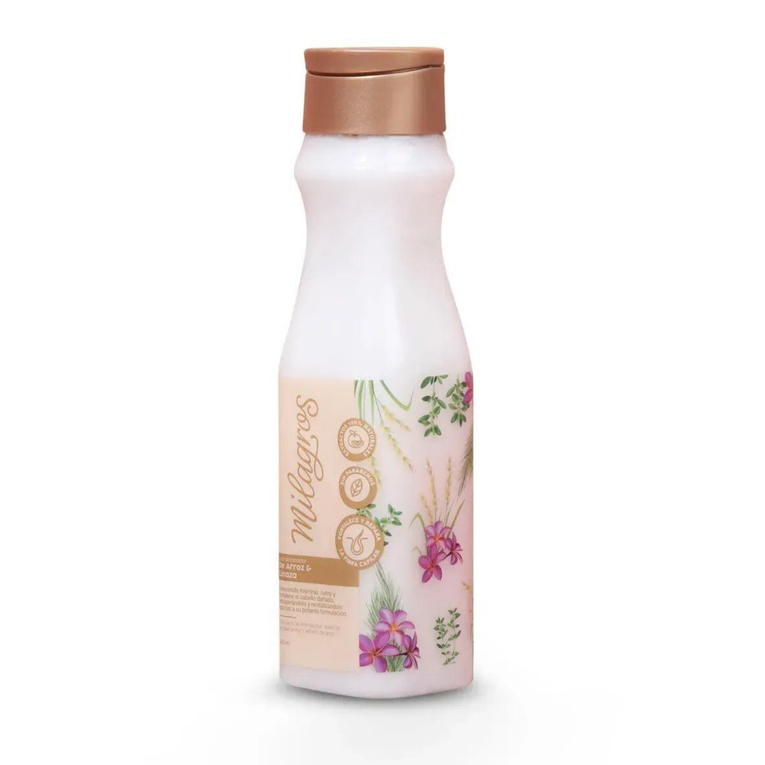 ACONDICIONADOR DE ARROZ Y LINAZA MILAGROS X 450 ML