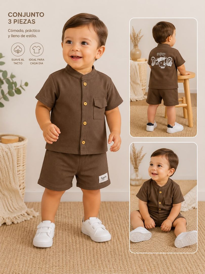 Conjunto bermuda bebito