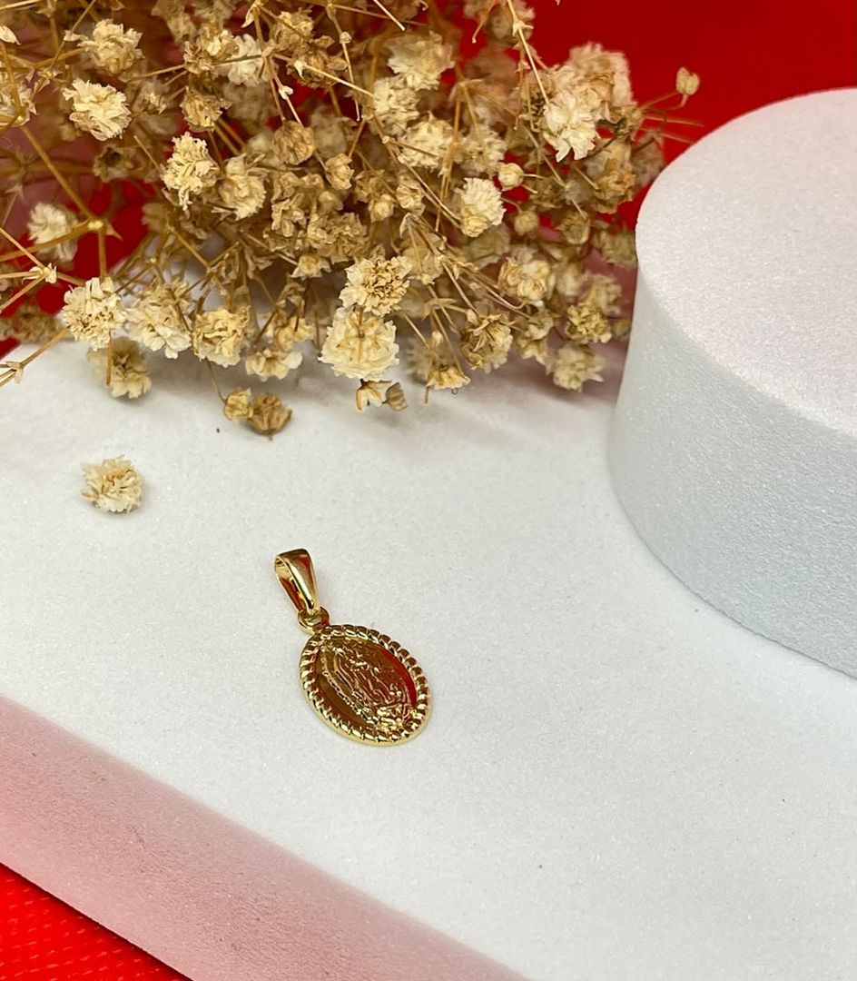 Dije virgen guadalupe balin liso