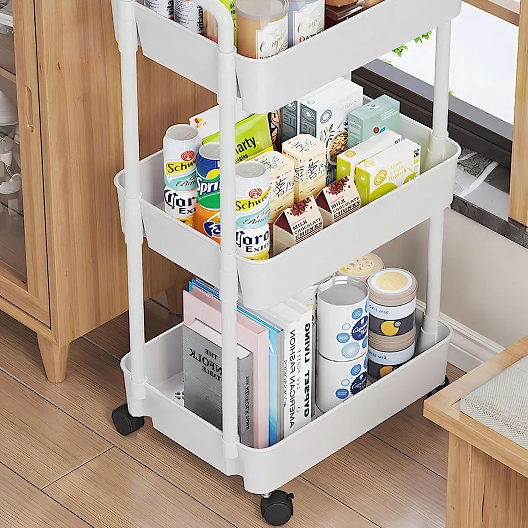 Carrito Organizador Multiusos de 3 Niveles