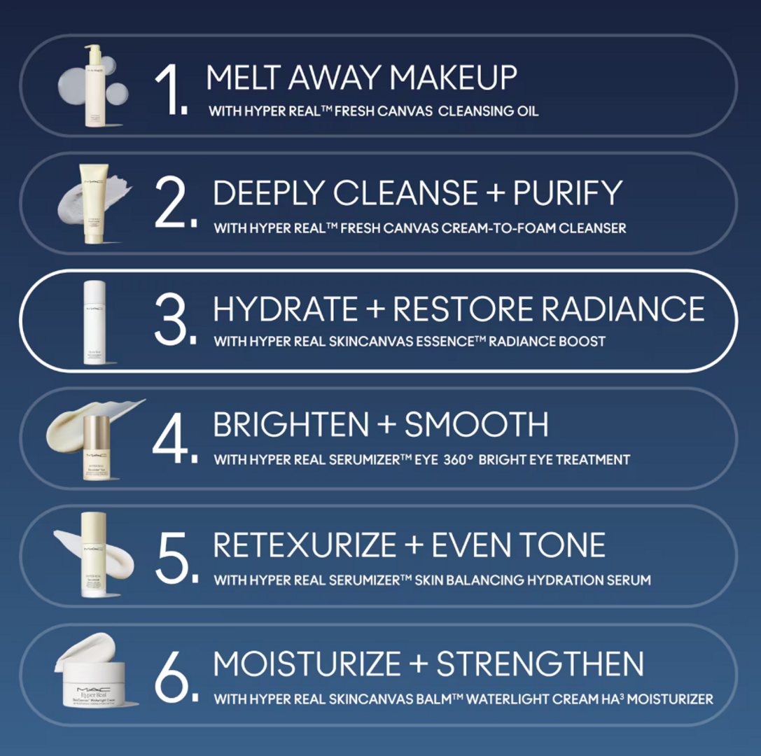 MAC HYPER REAL SKINCANVAS ESSENCE RADIANE REBOOT