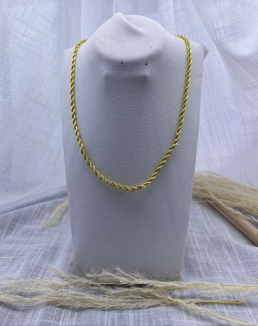 Cadena, dorada, covergold 