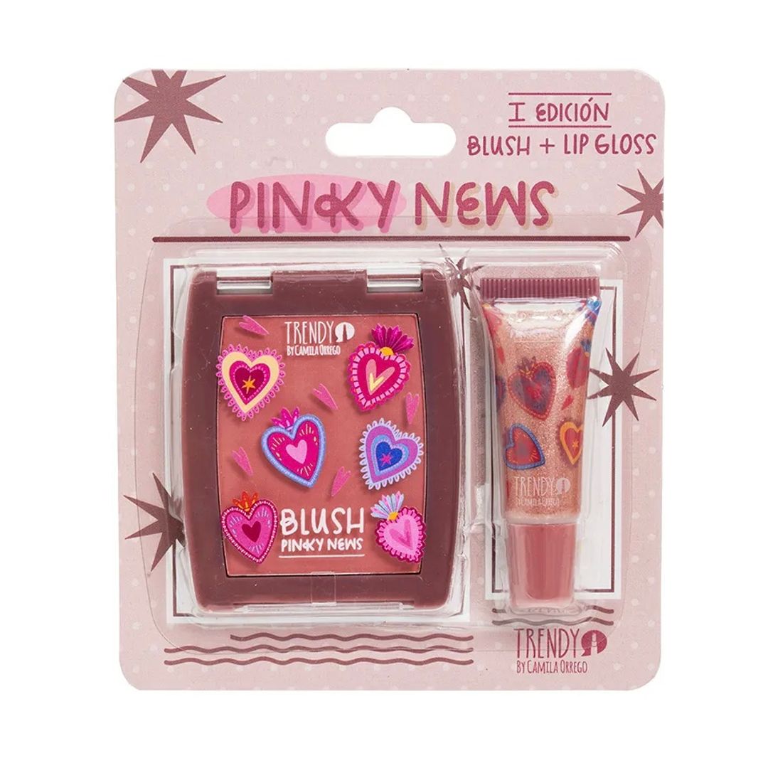 PINKY NEWS RUBOR + LIP GLOSS TRENDY