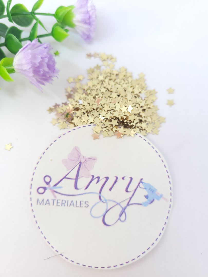 10gr Confeti Estrella Mini Dorado