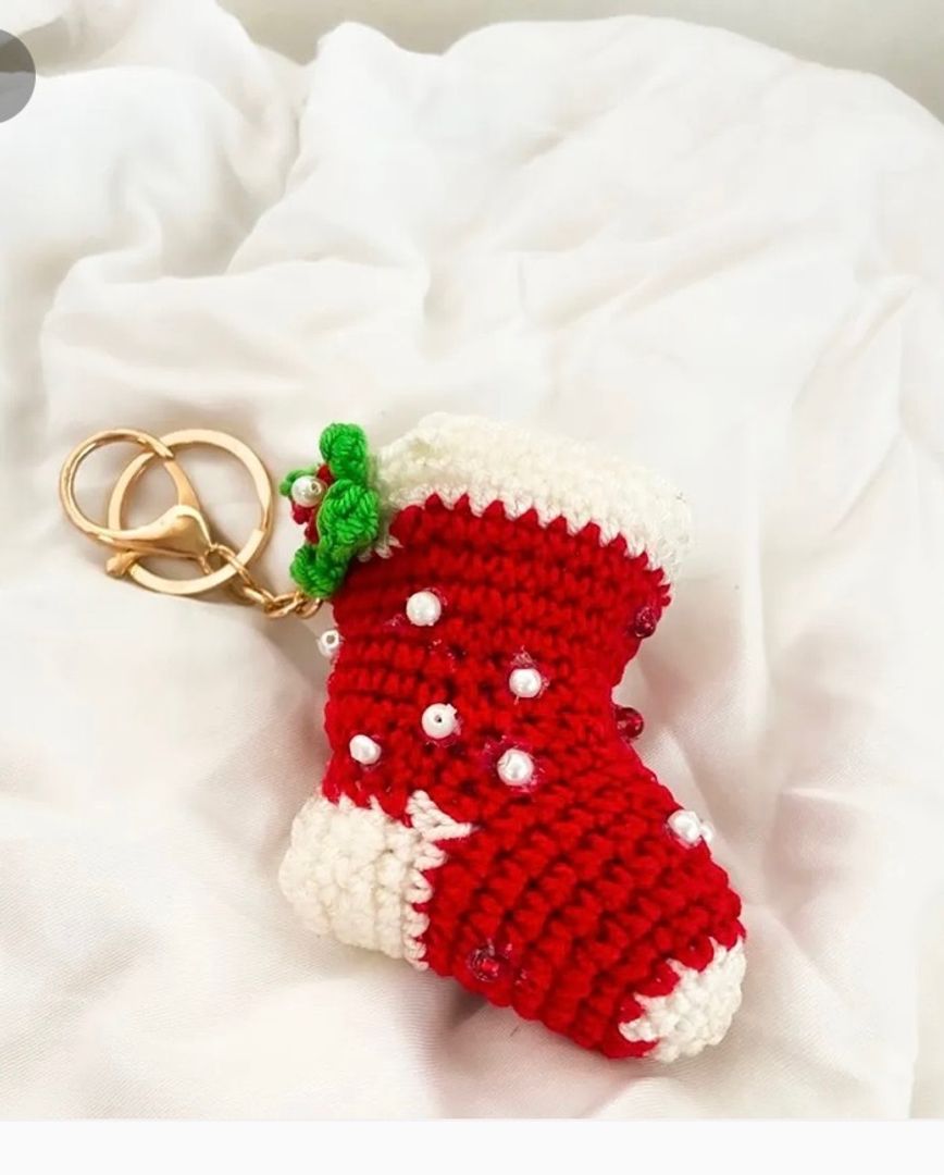 LLAVERO NAVIDEÑO CROCHET