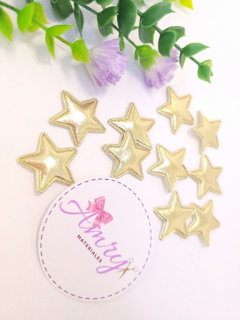 Kit 10 Unid. 2.5cm Estrellas Doradas 