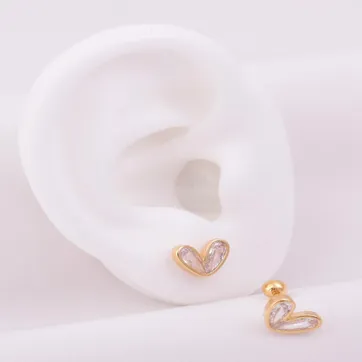 Imagen del producto Topo corazón circon 