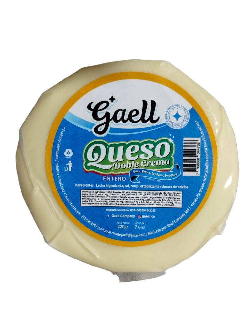 QUESO ENTERO GAELL*220G
