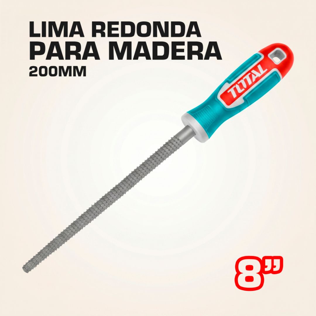LIMA REDONDA PARA MADERA 8" 200MM