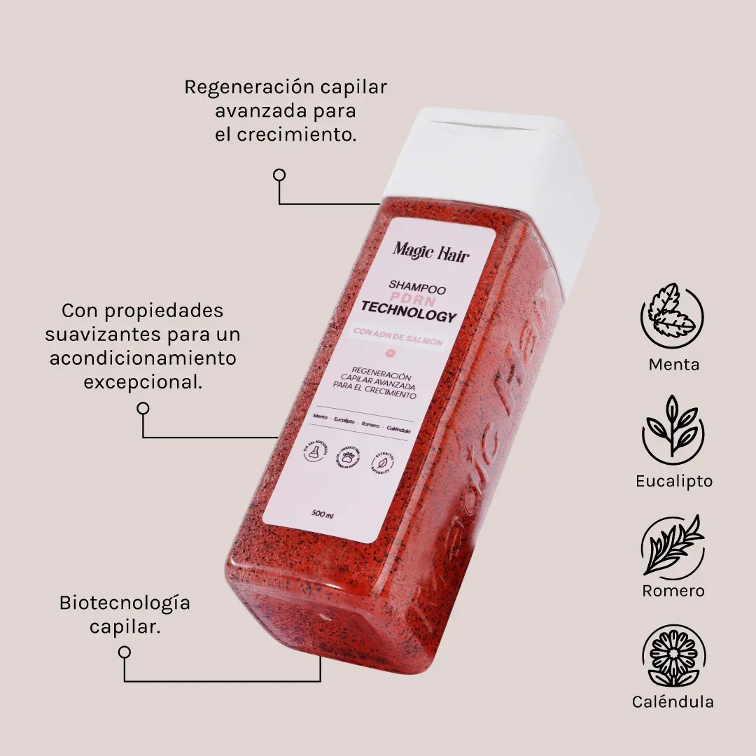 Shampoo PDRN con ADN de salmón 