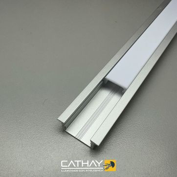 PERFIL UMBRAL DE EMPOTRAR CON PANTALLA ACRILICA OPALIZADA (MOBILIARIO) 3 mts - imagen 1