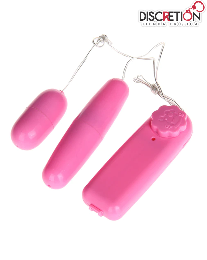 HUEVO VIBRADOR DOBLE SWEET PINK