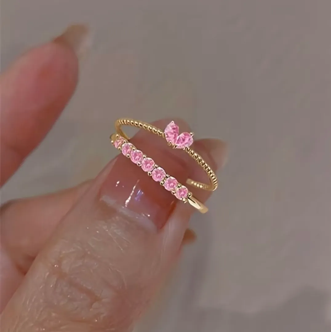 Anillo doble de fantasía 
