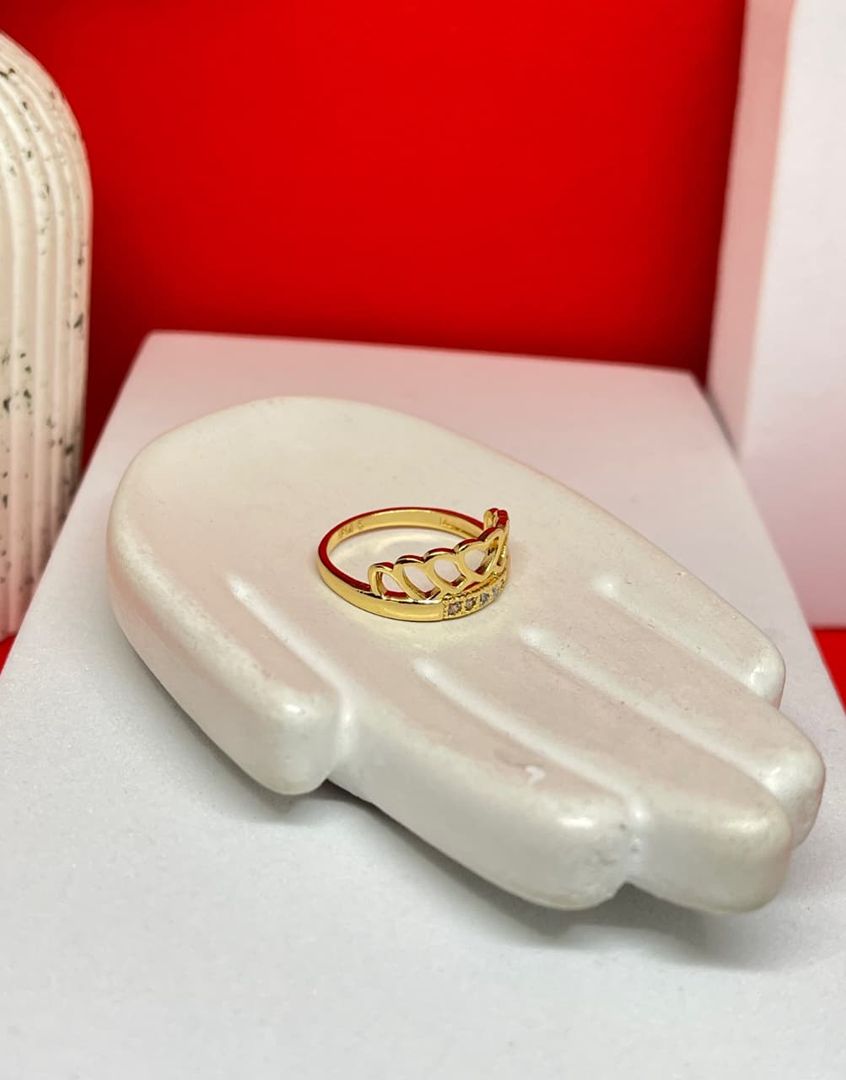 Anillo corona circonias cristal