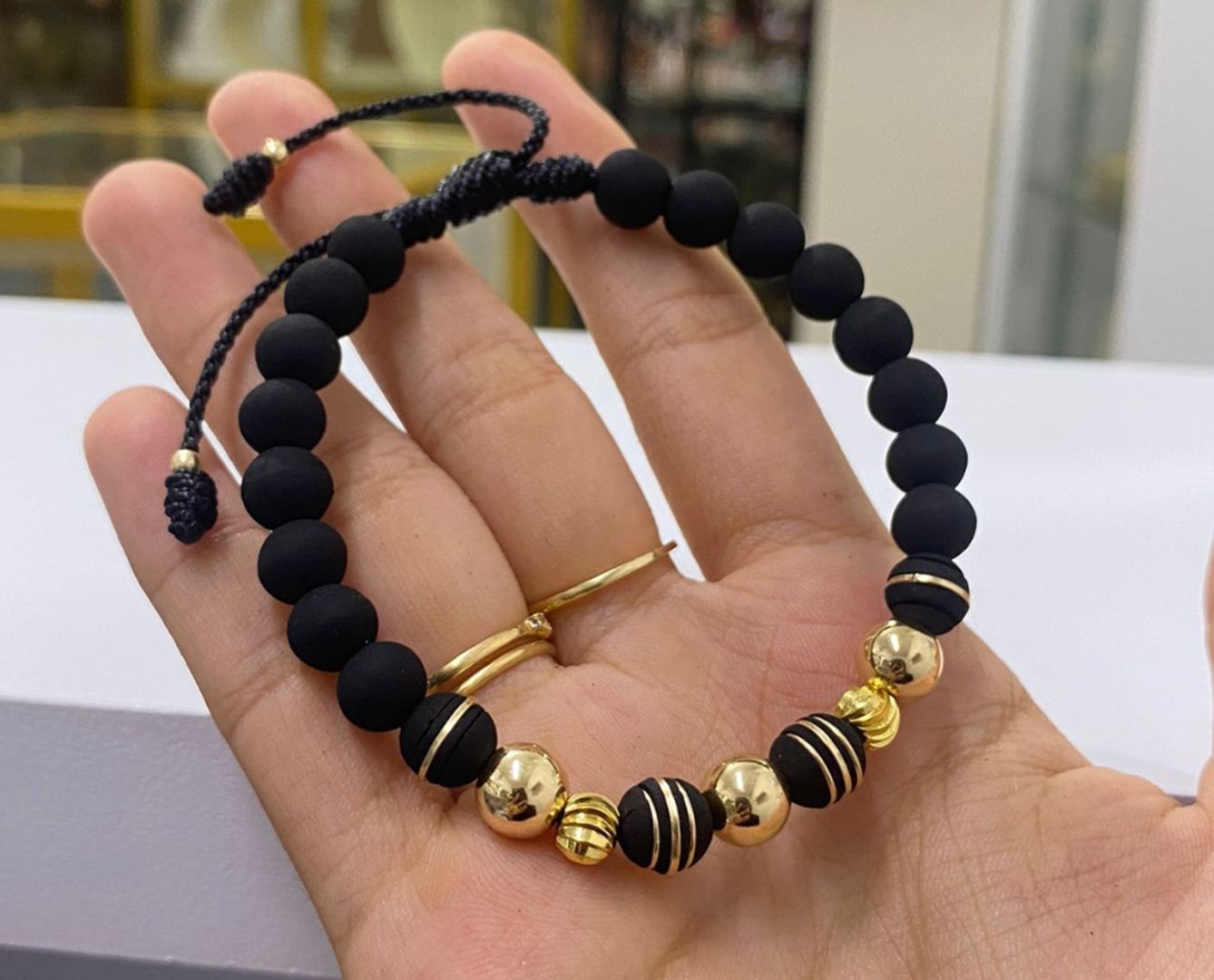 Pulsera balin 7mm y 5mm liso e italiano