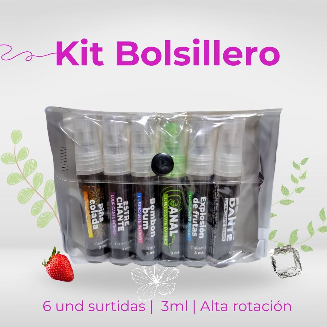 Kit Bolsillero Placer x6 Und - 3ml 
