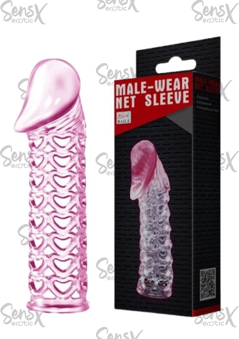 Funda pene texturada