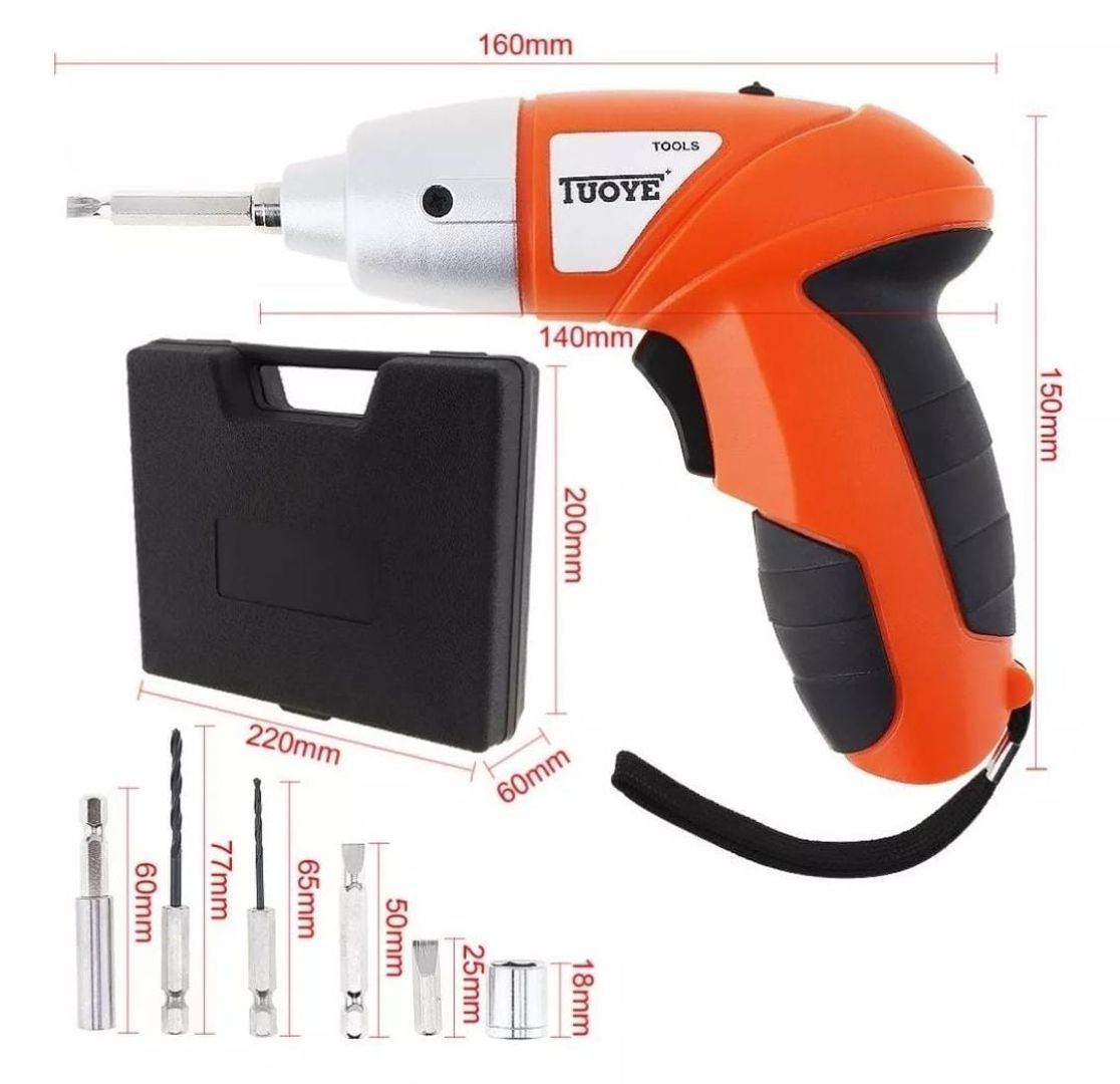 Destornillador Inalámbrico  Tuoye Tools Set De 45 Piezas