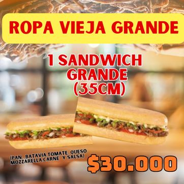 Imagen del producto Sandwich Ropa Vieja Grande