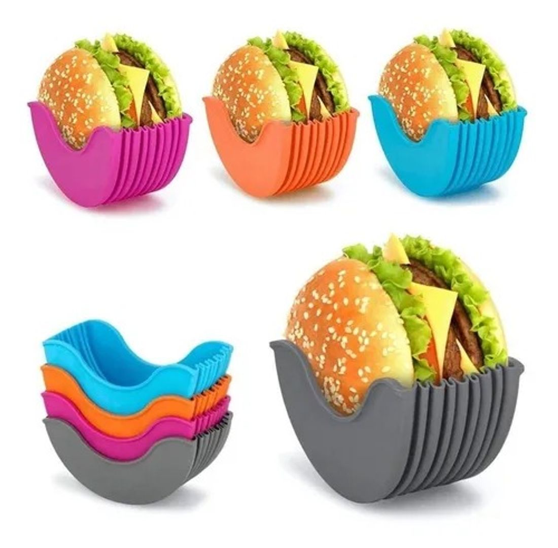FUNDA PARA HAMBURGUESAS X2