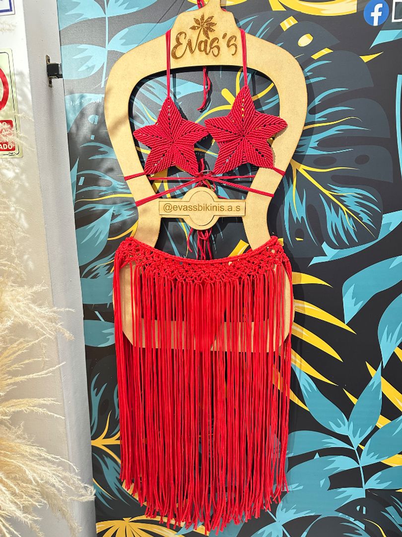 Set Selene + falda macrame 