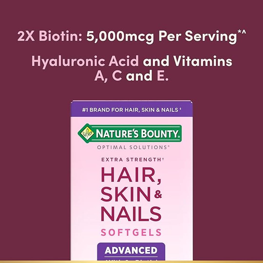 Cabello piel y uñas Hair Skin Nails 5000mcg 150softgels Natures Bounty